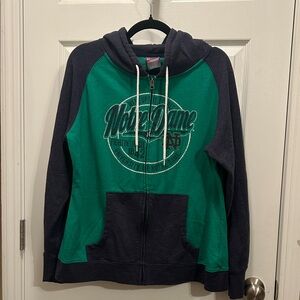 Notre Dame Zip-Up Hoodie